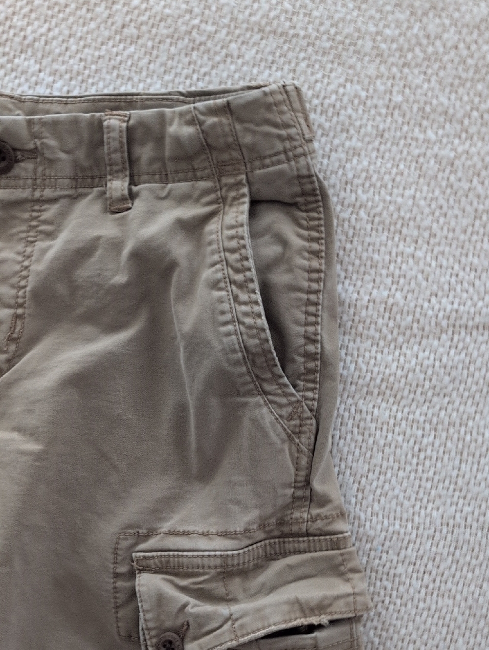 American Eagle Flex Khaki Cargo Shorts Men's 30 Utility Pockets Relaxed Fit - Picture 5 of 16